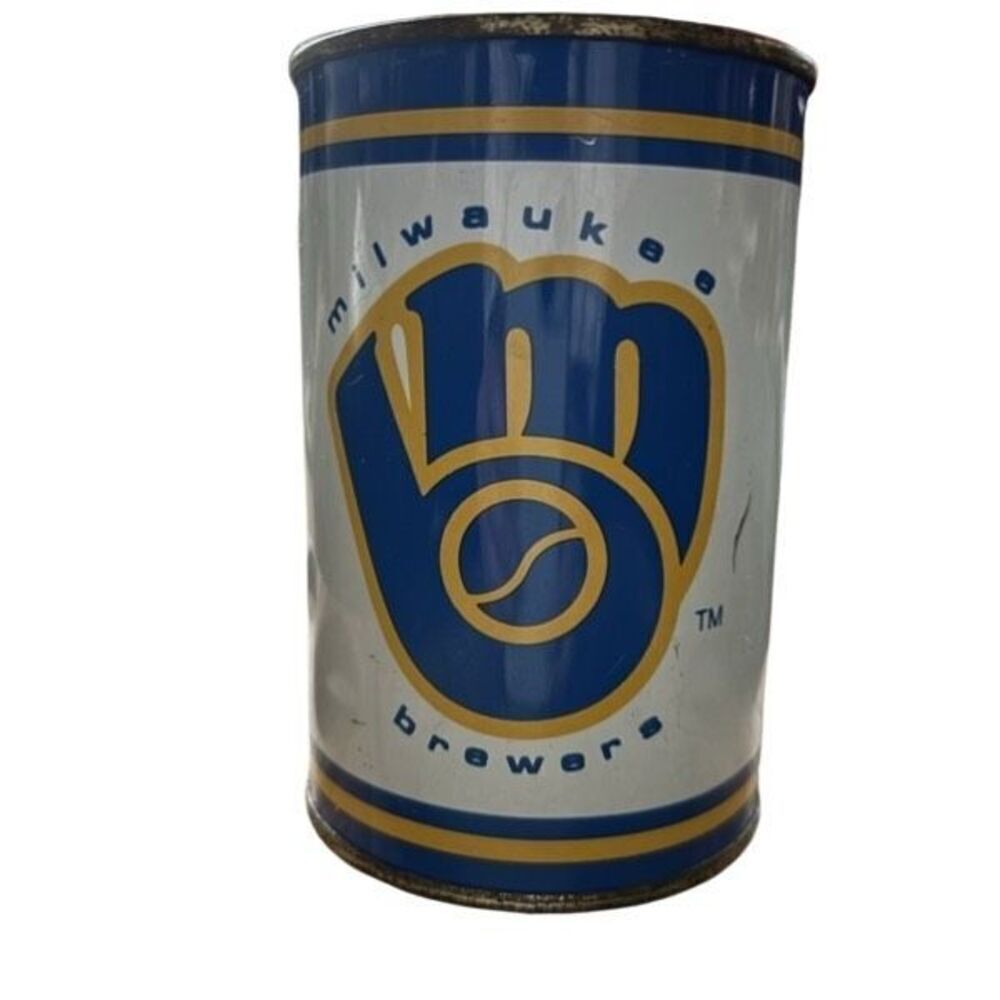 Milwaukee Brewers Rare 1984 Metal Can Bank